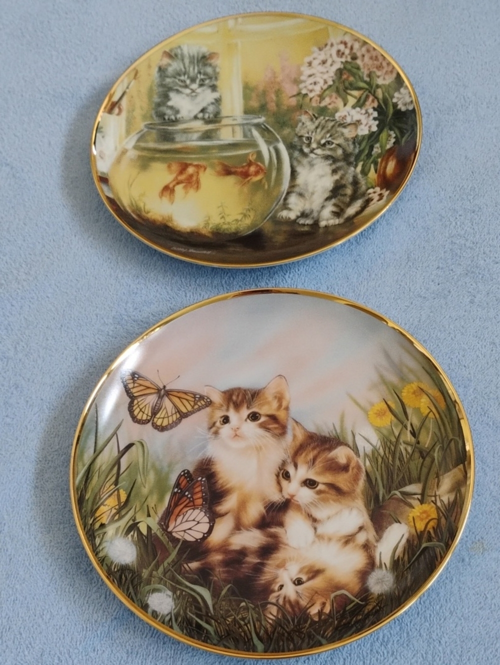 Franklin Mint Cat Plates